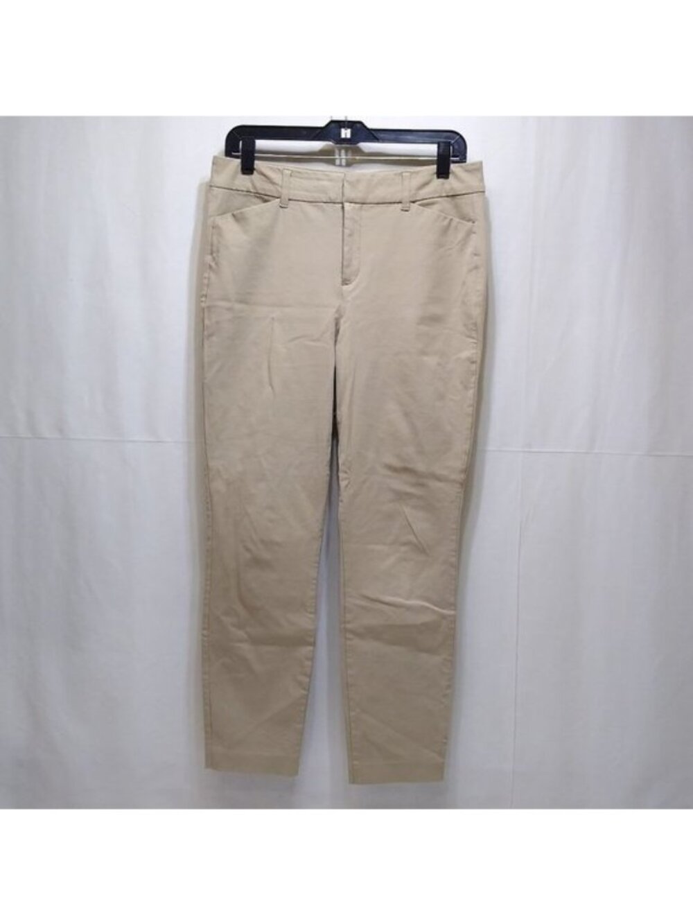 Old Navy Pixie Never Fade High Rise Size 10 Mocha Taffy Ankle Pants EUC